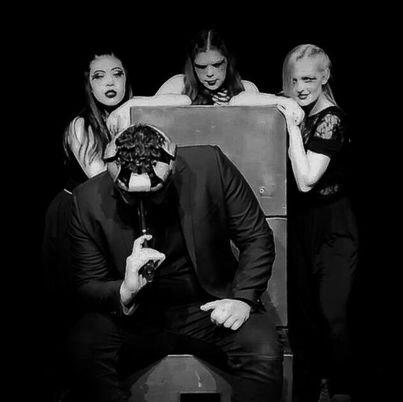 Photo of Kareem as Macbeth in a performance of Macbeth